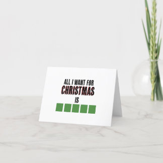 Wordle Notcard Letterpress Thank You Card
