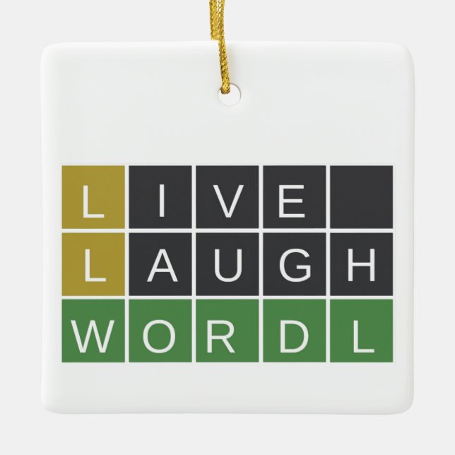 Wordle ornament  (Front)