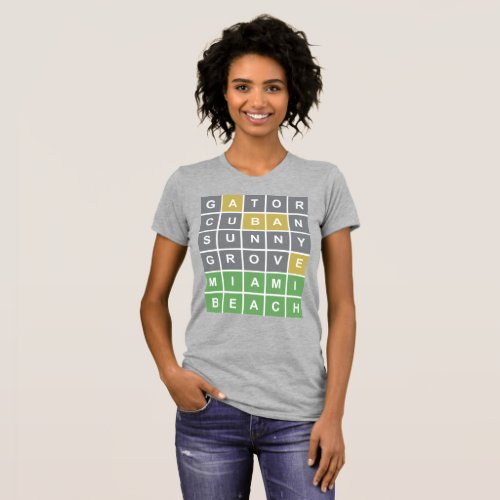 Wordle Puzzle Miami Beach shirt 2