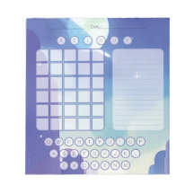 Wordle Scratch Pad Notepad - Space Violet