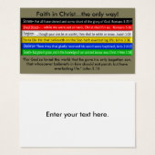 Wordless Book Gospel Card (Front & Back)