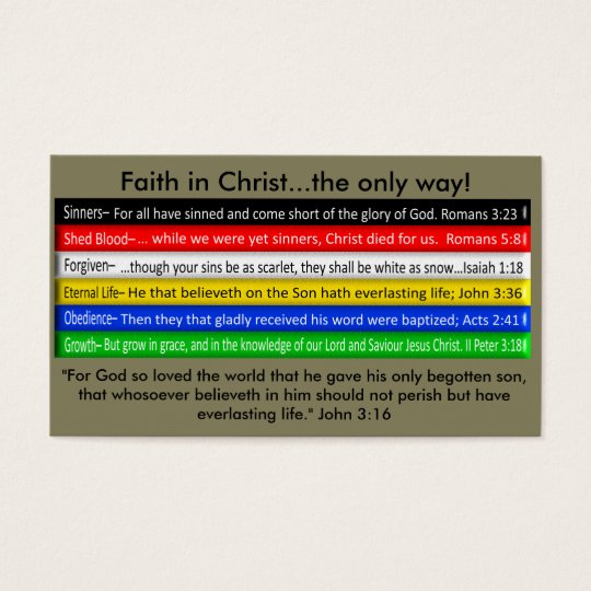 Wordless Book Gospel Card  Zazzle.com