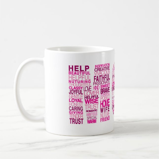 words about mom coffee mug (Left)