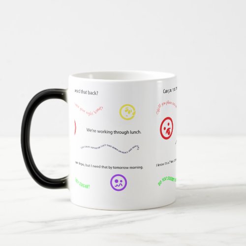 Words and Phrases in a Court Reporters Brain Magic Mug