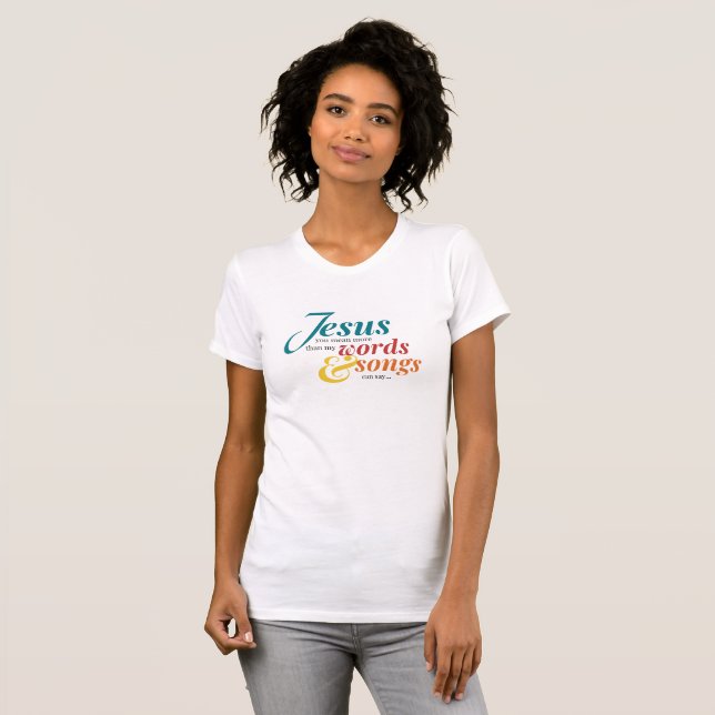 Words and Songs T-shirt Jen Hawley (Front Full)