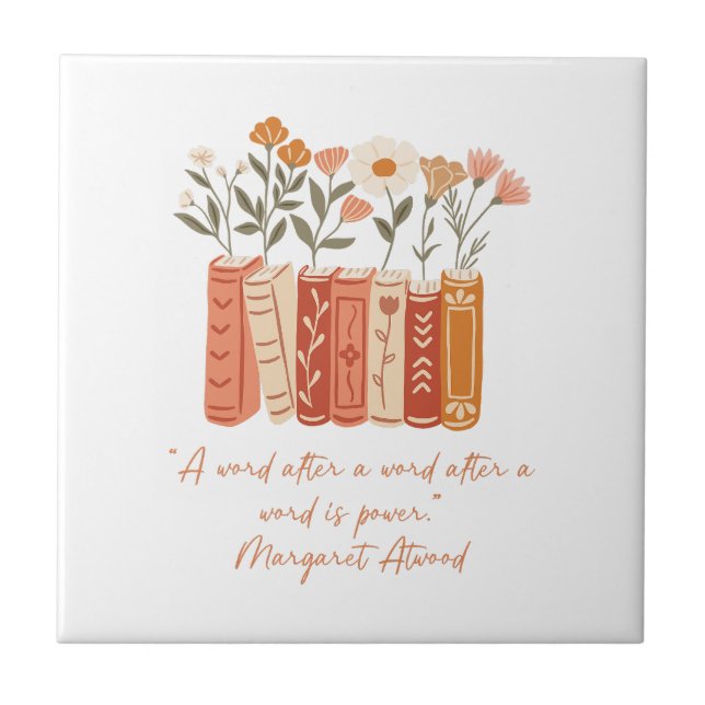 Words Are Power Ceramic Tile (Front)