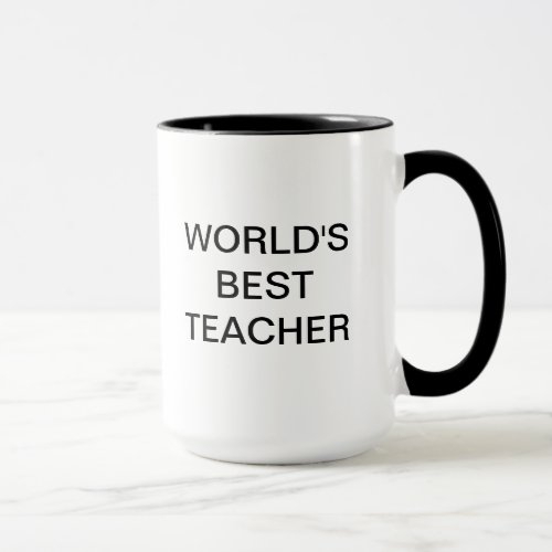 Words Best Teacher Mug