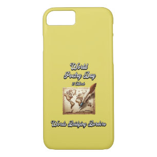 Words Bridging Borders. World Poetry Day iPhone 8/7 Case