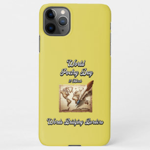Words Bridging Borders. World Poetry Day iPhone 11Pro Max Case