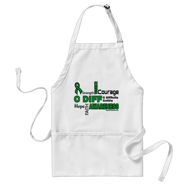 Words...C Diff Adult Apron (Front)