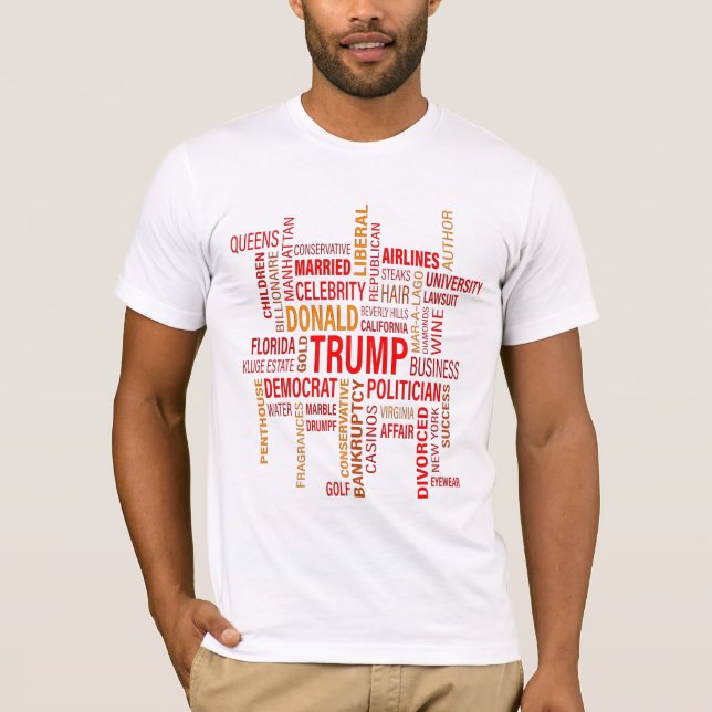 Words Describe Trump Mens Bella Canvas T-Shirt (Front)