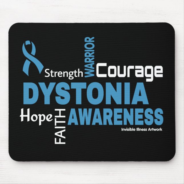 Words...Dystonia Mouse Pad (Front)