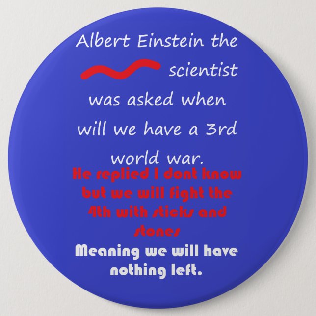 WORDS EDUCATION MATHS SCIENCE IDEAS BUTTON (Front)