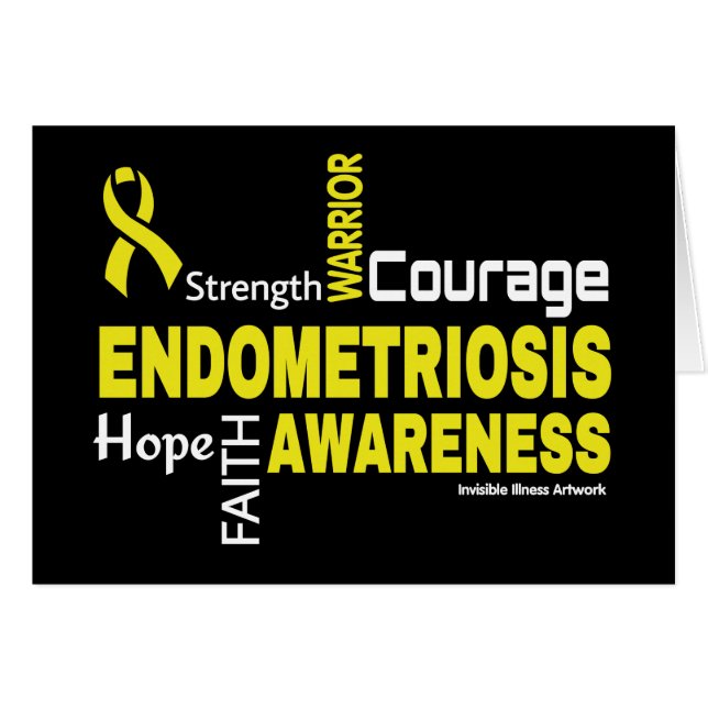 Words...Endometriosis Cards (Front Horizontal)