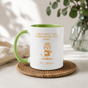 Words Flow Understanding Grows English Teacher Mug