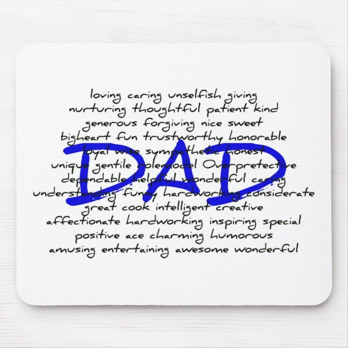 Words For Dad Mouse Pad