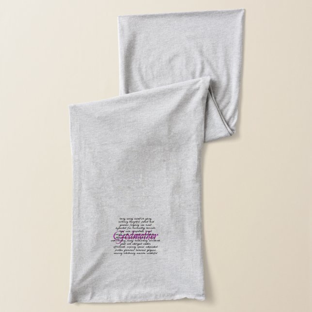 Words for Godmother Scarf (Left)