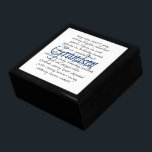 Words for Grandson Gift Box<br><div class="desc">This adorable text design featuring all the words or synonyms to describe a grandson is the perfect way to express all the loving feeling you have for your own grandson.</div>
