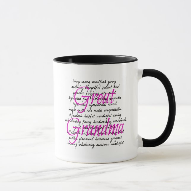 Words for Great Grandma Mug (Right)
