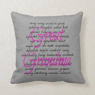 Words for Great Grandma Throw Pillow
