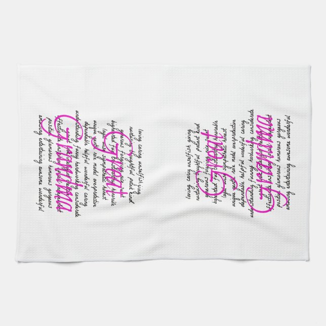 Words for Great Grandma Towel (Horizontal)