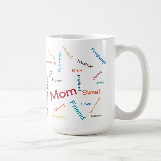 Words For Mom Mug (Right)