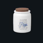 Words for Papa Candy Jar<br><div class="desc">This adorable text design featuring all the words or synonyms to describe a papa is the perfect way to express all the loving feeling you have for your own papa.</div>