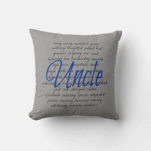 Words for Uncle Throw Pillow