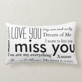 Words From a Lover Lumbar Pillow