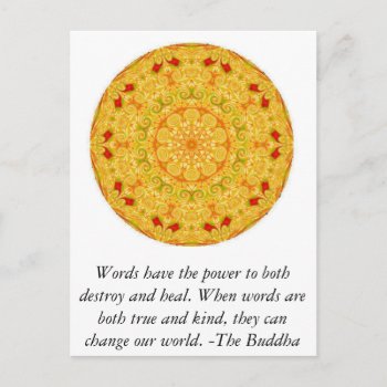 Words Have The Power To Both Destroy.............. Postcard by spiritcircle at Zazzle