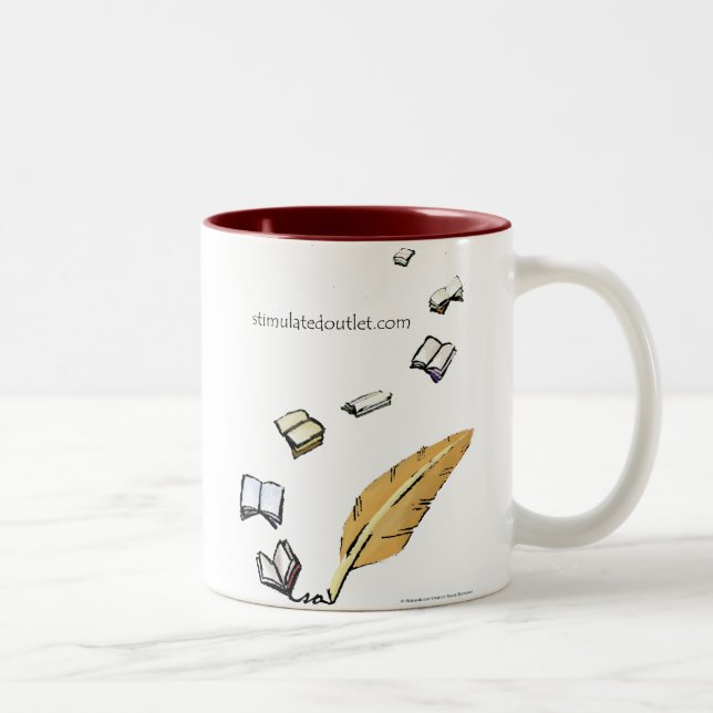 Words In Flight two-tone mug (Right)
