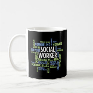 Words - Lcsw Social Work Month For Social Worker Coffee Mug