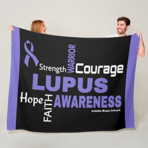 Words...Lupus Fleece Blanket