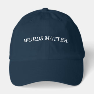 Words Matter Dad Cap