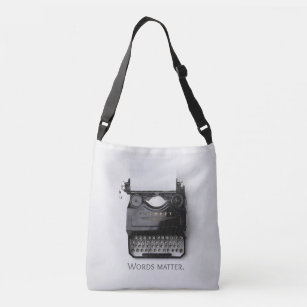 Words Matter Typewriter Crossbody Bag