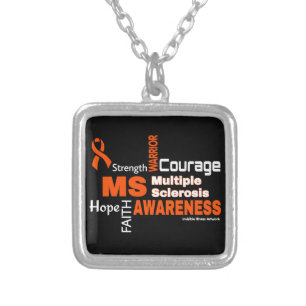 Words...MS Silver Plated Necklace