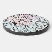 Words of Affirmation Word Art Wireless Charger (Front 2)
