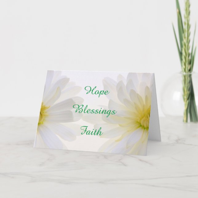 Words Of Comfort Daisy Get Well Card (Front)