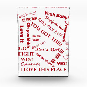 Words of Encouragement Acrylic Award