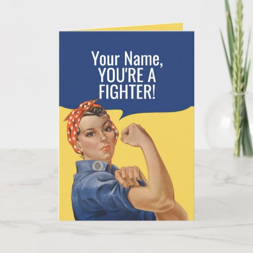 Words of encouragement fighter card