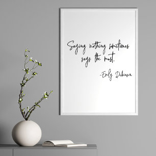 Words of Encouragement Literary Author Book Quote Poster