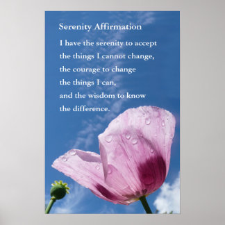 Words of Encouragement Poster Serenity