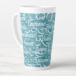 Words of Friendship Calligraphy Bestie Latte Mug