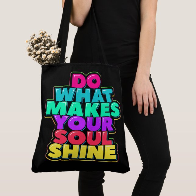 Words of Fun Wisdom Tote Bag (Close Up)