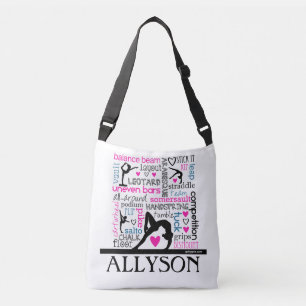 Words of Gymnastics Terminology w/ Monogram Crossbody Bag