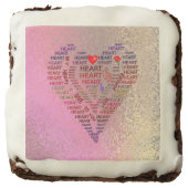 Words of Heart 2" x 2" Brownies (Front)