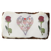 Words of Heart 3.5" x 2" Brownies (Front)