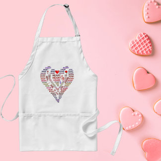Words of Heart Adult Apron
