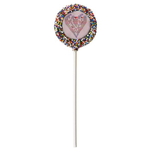 Words of Heart Dipped Oreo Cookie Pops (Front)