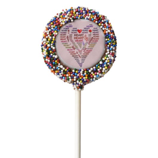 Words of Heart Dipped Oreo Cookie Pops (Zoomed)